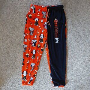 Peanuts Snoopy Halloween Pajama Pants Women’s SM Lounge Trick Or Treat Soft EUC